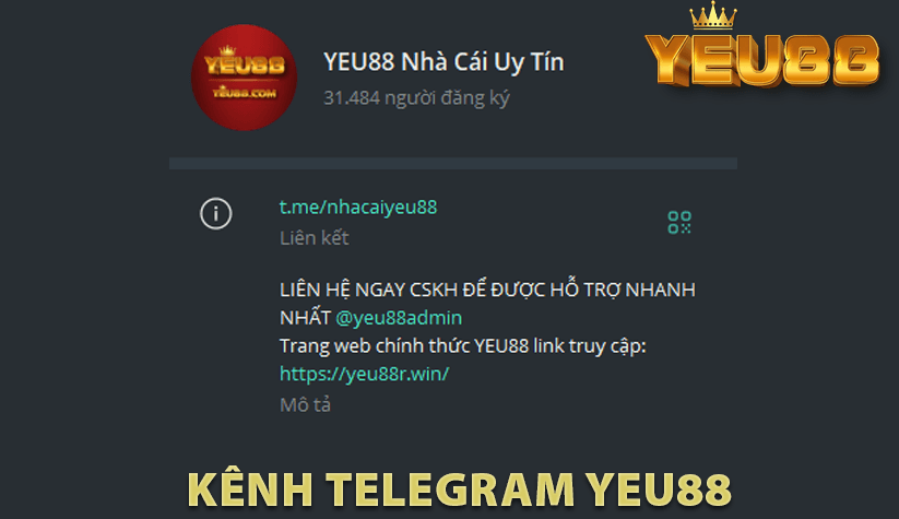 Kênh Telegram Yeu88